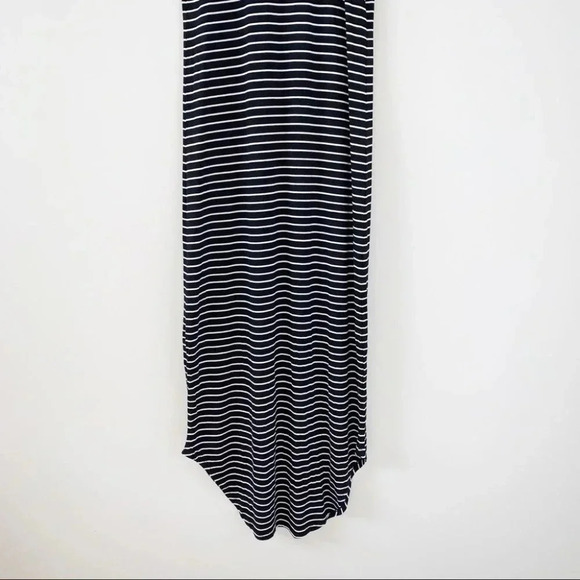 Revolve LNA Leigh Maxi Dress stripes Long Sleeveless Curved hem Scoop neck Small - Picture 11 of 15